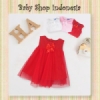 Dress Bayi Bow Merah  medium