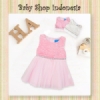 dress bayi diamond belt pink  medium