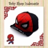 topi spiderman hitam  medium