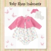 Dress Cardigan Bayi Pink Butterfly  medium