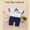 LJ153 Jumpsuit Import Bayi Baju Bayi Putih Jumpsuit Bayi Laki laki Putih Croc  medium