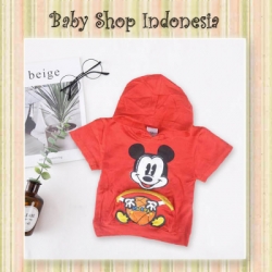 LK065 Hoodie NEXT Tee Mickey 63 Merah  large