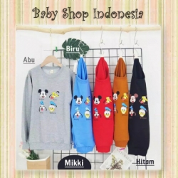 LK184 Sweater Anak Impor Kaos Anak Lengan Panjang Mick n Friends  large
