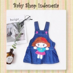 PD418 Dress Anak Overall Denim 67  large