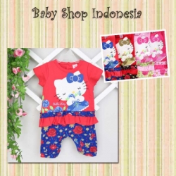 PJ127 Romper Hello Kitty Flower 65 Oranye  large