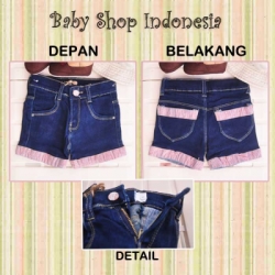 PS044 Celana Pendek Softjeans Lipat Salur 82  large