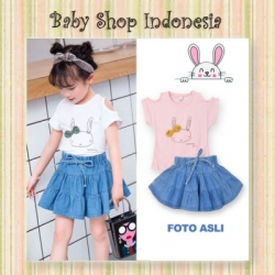 PU436 Setelan Anak Bunny Pink  large