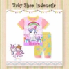 PU514 Setelan Piyama Anak Import Piyama Anak Pendek Unicorn Rainbow  medium