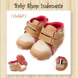 S969 Sepatu Boots Anak Laki laki Sepatu Anak Cowok Impot Coklat H  large