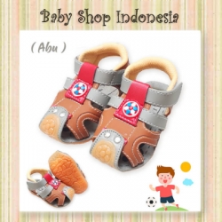 S971 Sepatu Sandal Anak Bunyi Citcit Grey  large