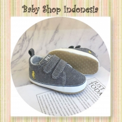 S987 Sepatu Bayi Putih Sepatu Prewalker Import Greyish Blue  large