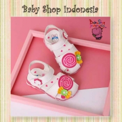 Sepatu Sandal LED White Lolipop  large