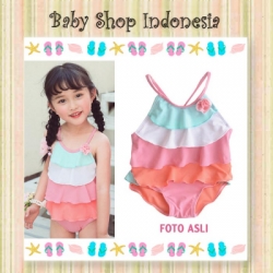 baju renang cewek softpink  large