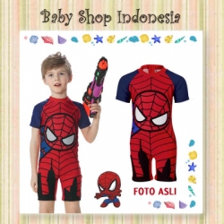 baju renang spiderman new  large
