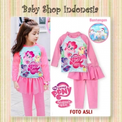 d W082 Baju Renang Anak Laki laki Lengan Panjang with Arm Circle Unicorn  large