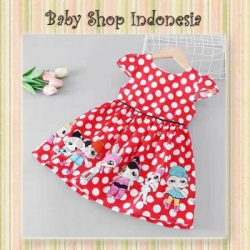 dress lol merah  large