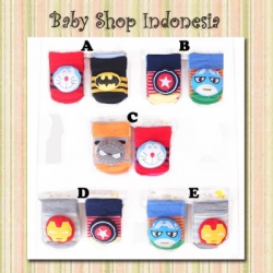 kaos kaki bayi murah kaos kaki bayi lucu kaos kaki bayi cowok kaos kaki bayi superhero batman iron man  large