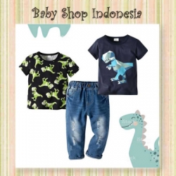 setelan 3in1 carters dino  large