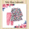 setelan carters pink flowers  medium