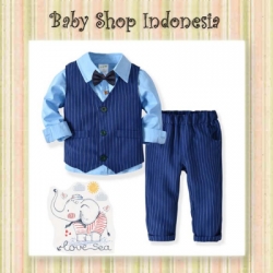 setelan salur biru  large