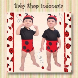 swimsuit lady bug baju renang bayi baju renang anak lady bug  large